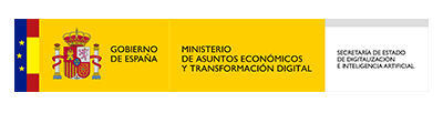 Logotipo del Gobierno de España y del Ministerio de Asuntos Económicos y Transformación Digital.